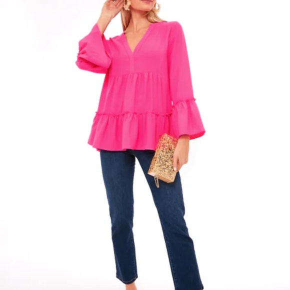 POMANDER PLACE Hot Pink Kenzo Top - Picture 2 of 8